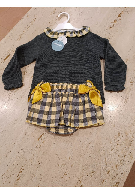 Conjunto 2p Falda Cuadros