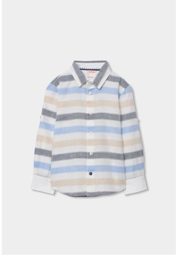 Camisa M/L Lino Listada