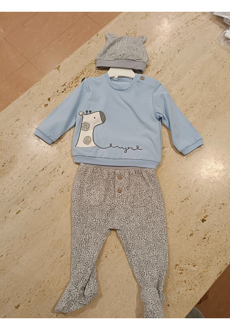 Conjunto Polaina 3p Light Blue 