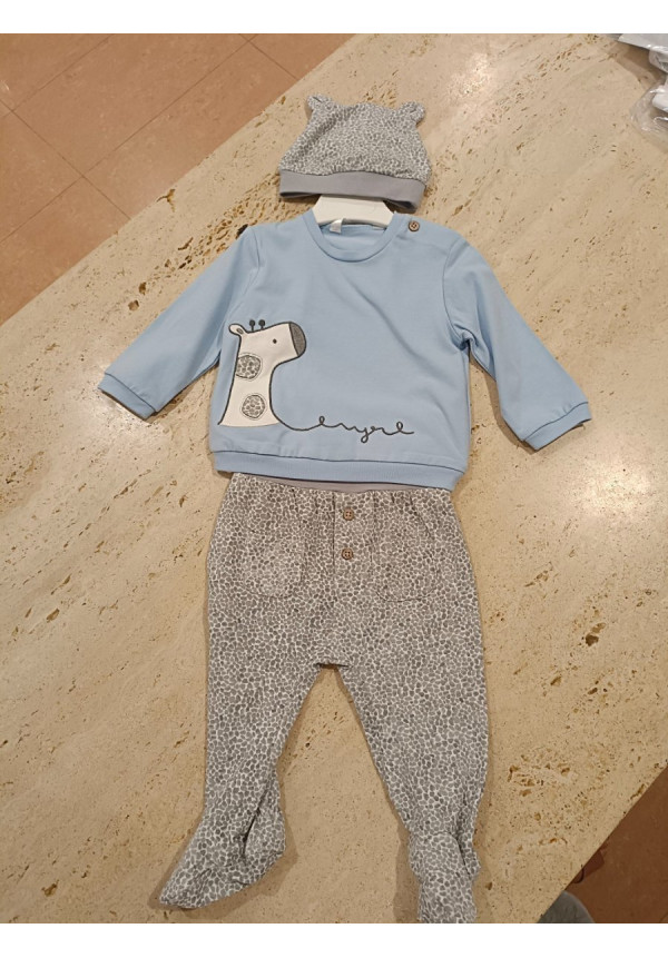 Conjunto Polaina 3p Light Blue 