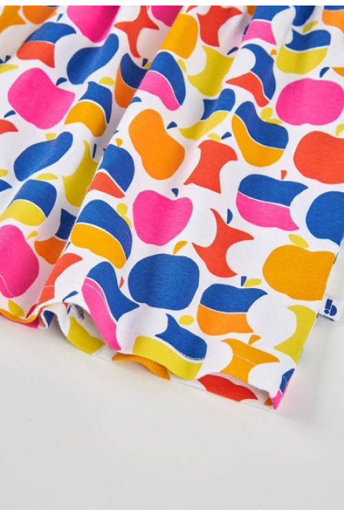 Vestido Punto Elástico Manzanas