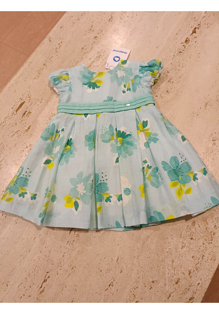 Vestido Estampado Azul Flores