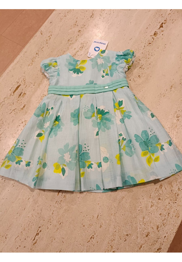 Vestido Estampado Azul Flores