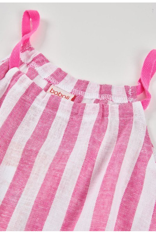 Vestido Lino Listado