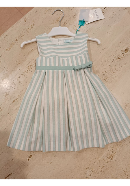 Vestido Rayas Anís