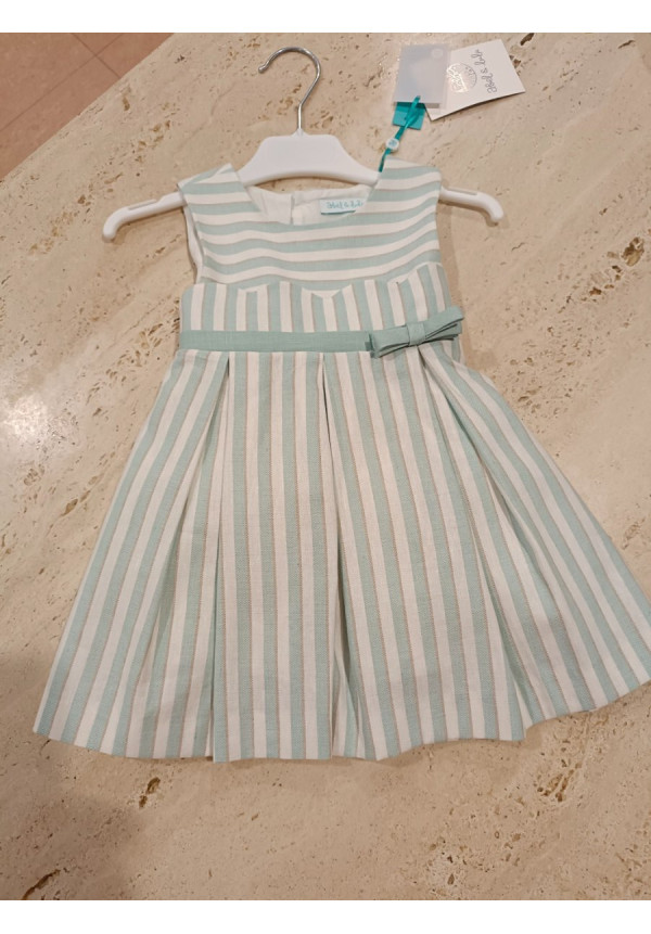 Vestido Rayas Anís