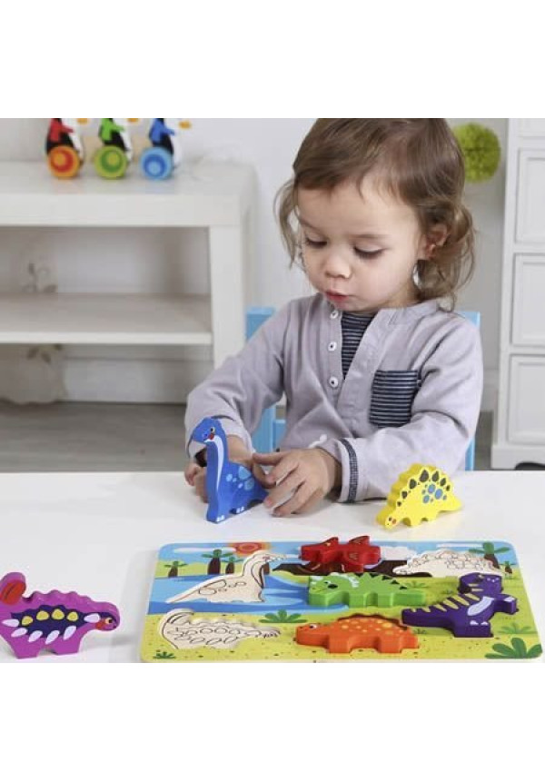 Puzzle Dinosaurios Madera