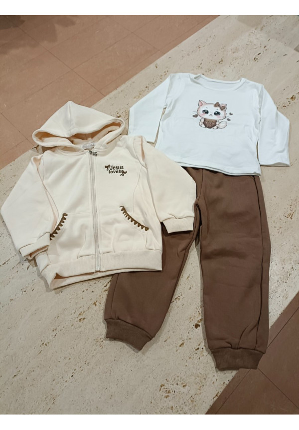 Conjunto 3p Chocolate