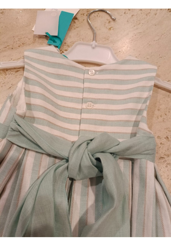 Vestido Rayas Anís