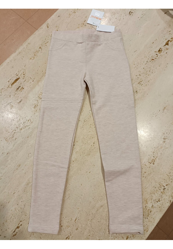 Leggins Felpa Beige