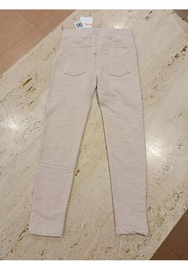 Leggins Felpa Beige