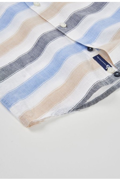 Camisa M/L Lino Listada